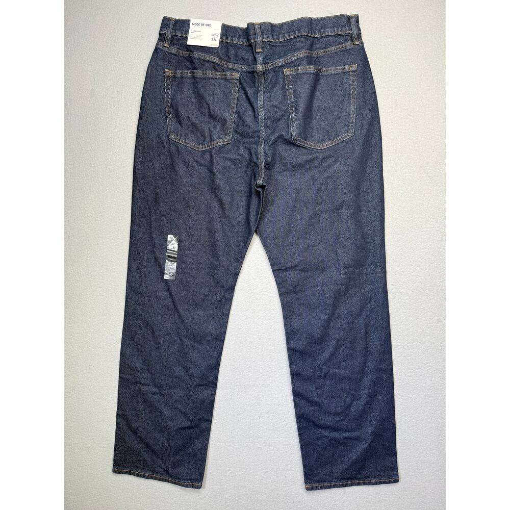 Mode of One Men's Straight-Fit Jeans, Roosevelt blue 38x32 $70 - Picture 2 of 11